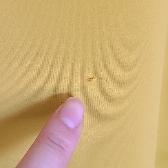 Free People Yellow Reach the Summit Cropped Neoprene Hoodie workout jacket Small - Picture 9 of 12